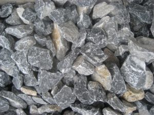 Alpensplitt Grau-weiß geadert